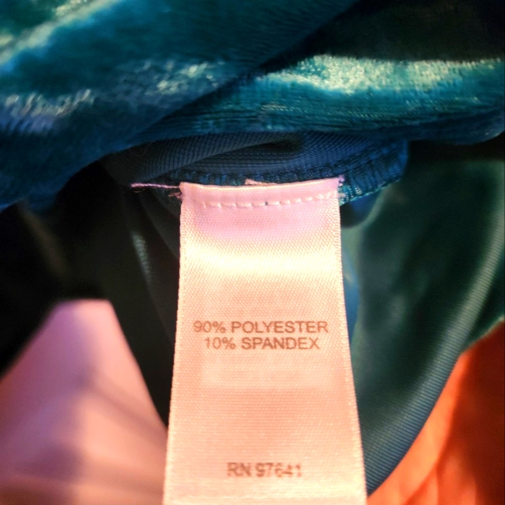 J.JILL VELOUR TOP WITH 3/4 SLEEVES -TEAL COLOR - Picture 7 of 7